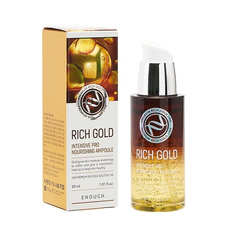 Ампульная сыворотка с золотом Еnough Rich Gold Intensive Pro Nourishing Ampoule 30мл