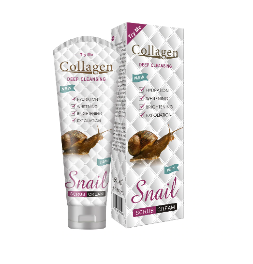 Крем-Скраб для лица Collagen Deep Cleansing Snail Scrub Cream 150 ml