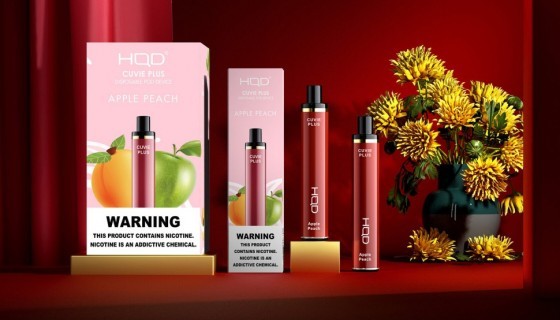 Одноразовая электронная сигарета HQD CUVIE PLUS Розовый Лимонад