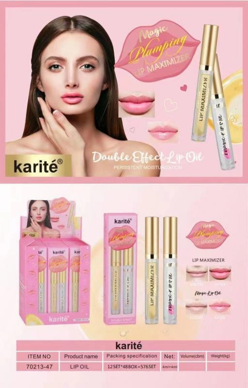 Набор блесков для губ Karite Double Effect Lip Oil