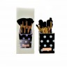 Набор кистей для макияжа BH Cosmetics Pink-A-Dot 11 Piece Brush Set (черный)