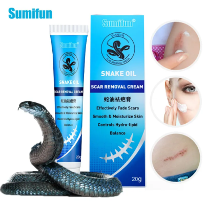 Крем против шрамов, рубцов и растяжек Sumifun Snake Oil Cream 20гр
