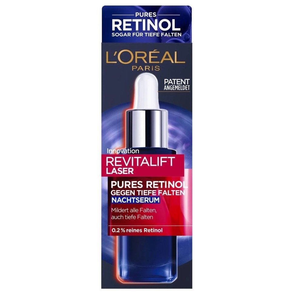  Сыворотка ночная для лица Ретинол Loreal Paris Revitalift Лазер 30 ml